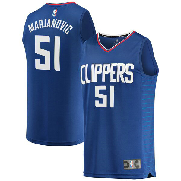Maillot Los Angeles Clippers Homme Boban Marjanovic 51 Icon Edition Bleu